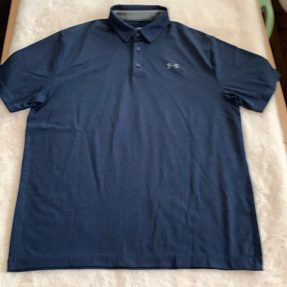 Under Armour Mens Large navy playoff polo
